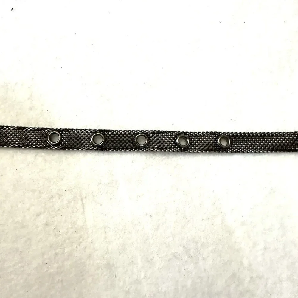 Accessory Accent Skinny Y2K 90s Belt Silver 29.5